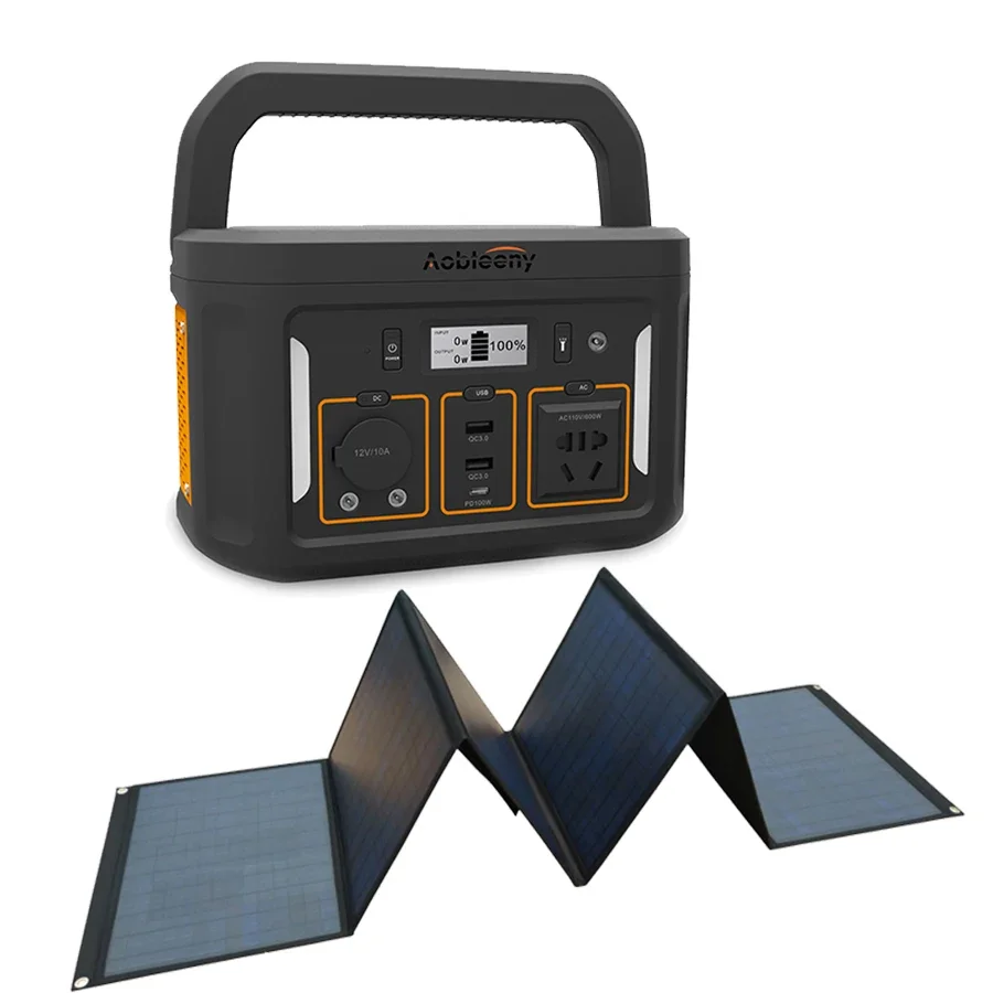 2022 Home Outdoor Camping Qc PD Usb mppt Solar generator with 15w wireless charger new energy camping power station