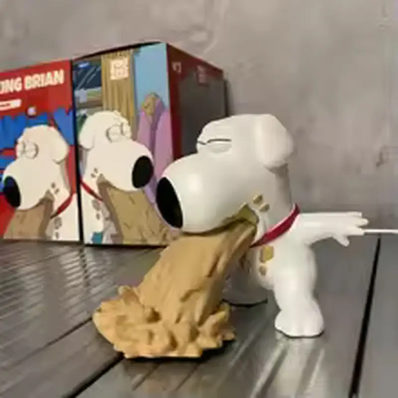 Niedliche Youtooz Family Guy Erkeifende Brian Stewie Griffin Actionfigur PVC-Modell Ornamente Deko-Puppe Spielzeug Geburtstagsgeschenke