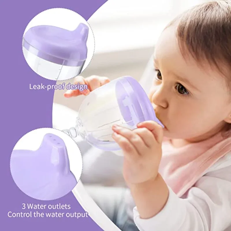 150ML Baby Learning Drinking Bottle Novelty Wine Glass Shaped Sippy Cup with Lid Kids Toldder Nursing Bottle Infant Feeding Cups