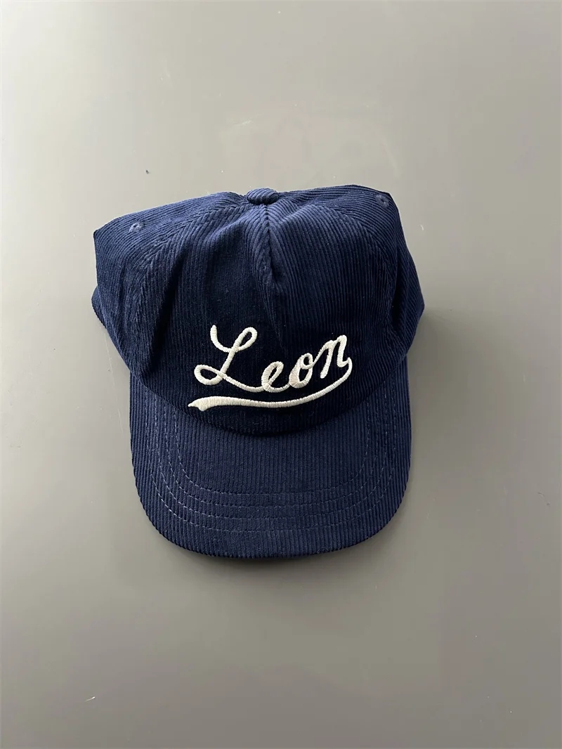 New Arrivals Luxury 2024 Leon Embroidery Corduroy Mens Womens Hat Cap Snapback cap casquette baseball hats Casual #798