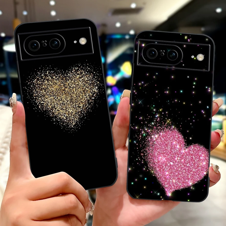 حافظة لهاتف جوجل بيكسل 8 برو Pixel8A غطاء مطلي على الموضة الفاخرة حافظة هاتف ناعمة من البولي يوريثان لهاتف جوجل بيكسل 8A Pixel8 Pro Fundas Coque