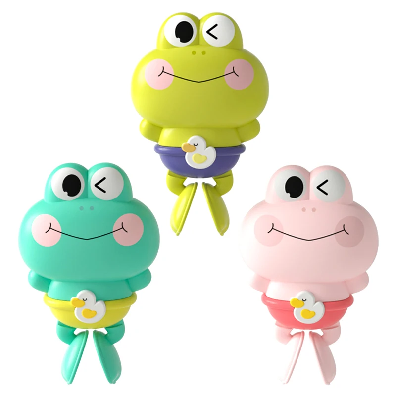 

Baby Bath Toys Bathing Cute Swimming Frogs Clockwork Play Water Baby Wind-up Toys for Kids Bathroom Shower Bathtub