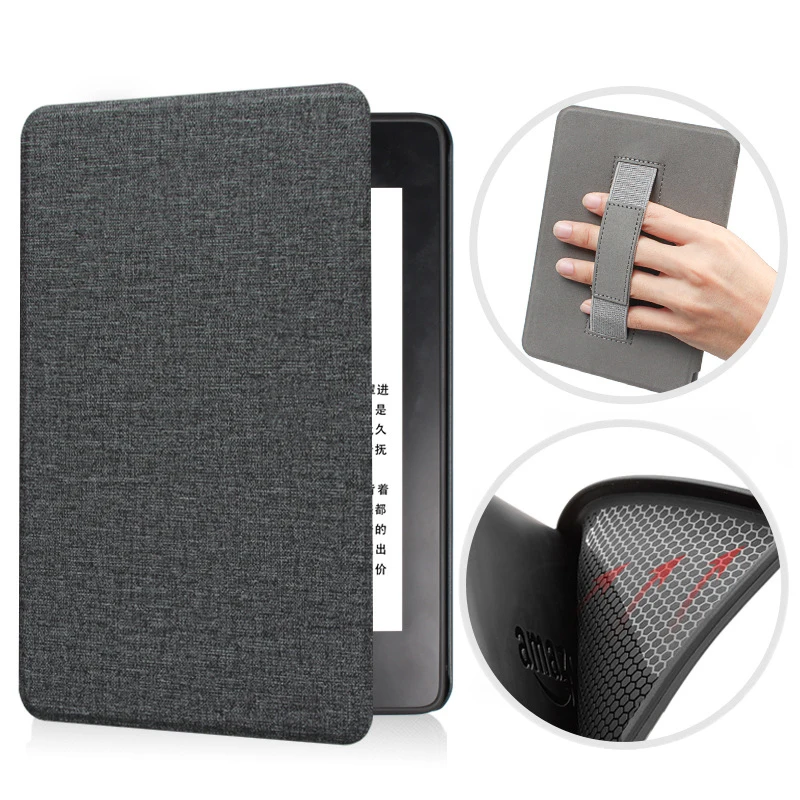 Hand Strap Leather Case Cover For Kindle 10Gen Paperwhite 4 6