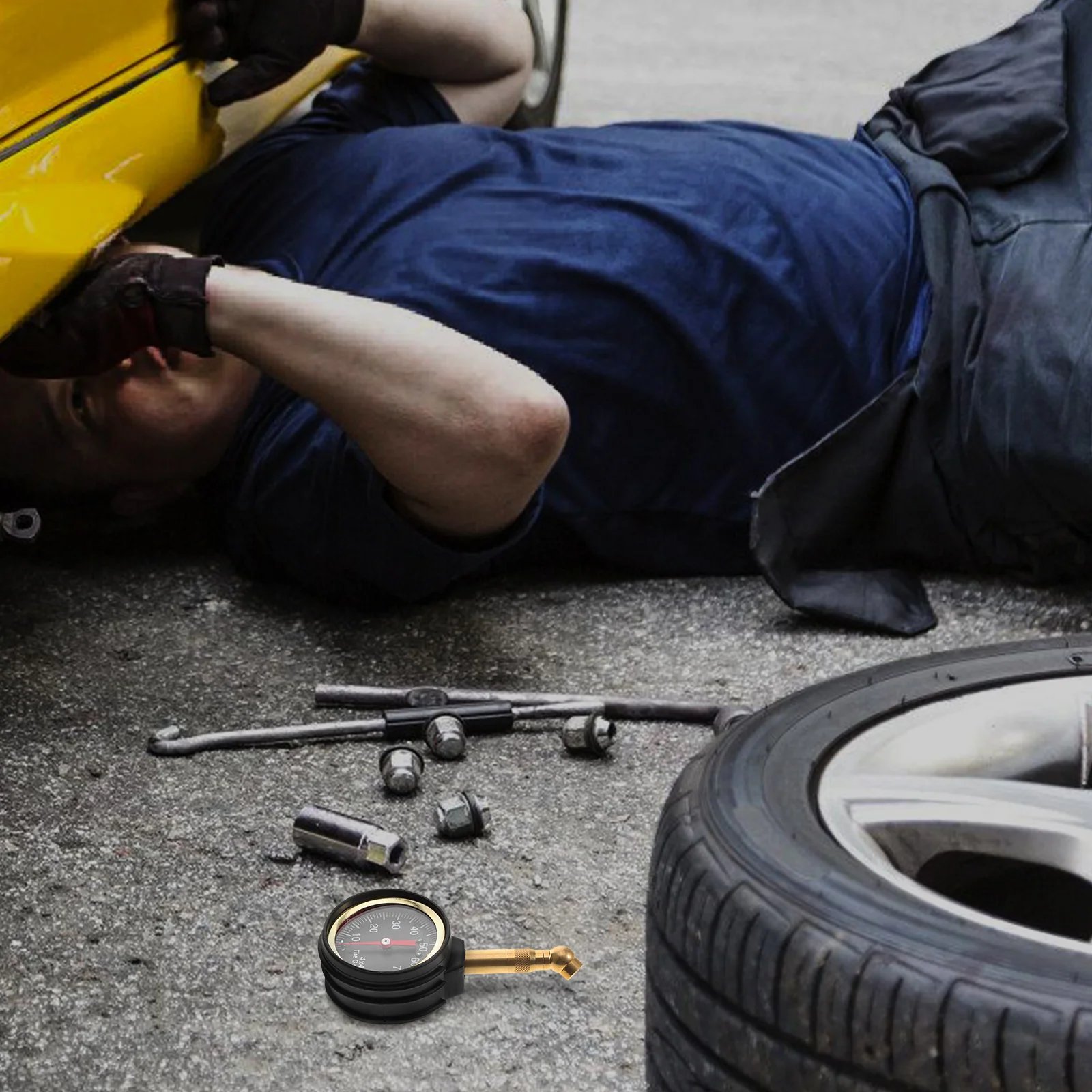 

Tire Pressure Gauge Quick Deflation Tool Truck Tire Air Pressure Tester Gauge Compact Durable For Car Tires Repair Tools