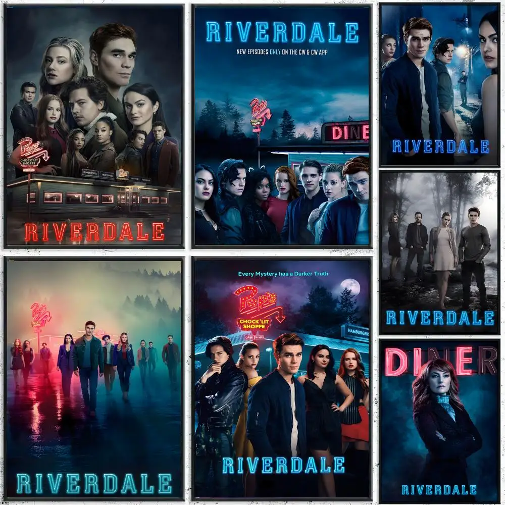 American TV Show R-Riverdale Poster High-Quality Waterproof Wall Decal for Study, Living Room & Garage, Great Gift for Fans