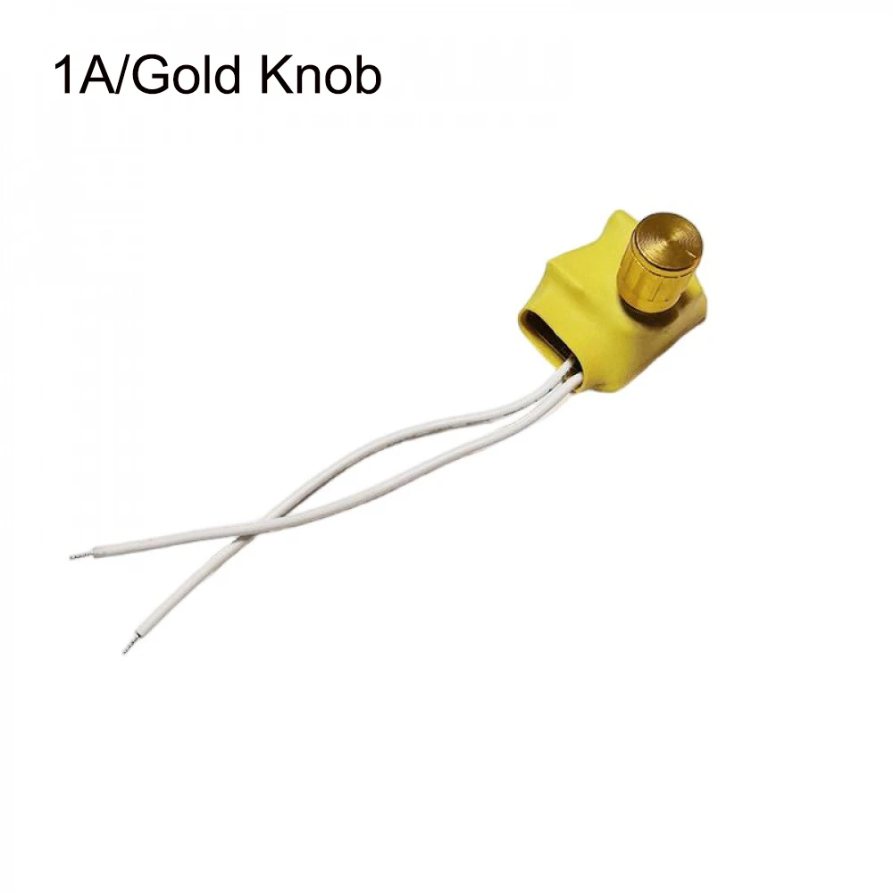 1A/2A/3A Rotary Dimmer Switch Knob Stepless Dimming Control Module for Lamp Tungsten Halogen Incandescent Bulb Gold/Silver Knob