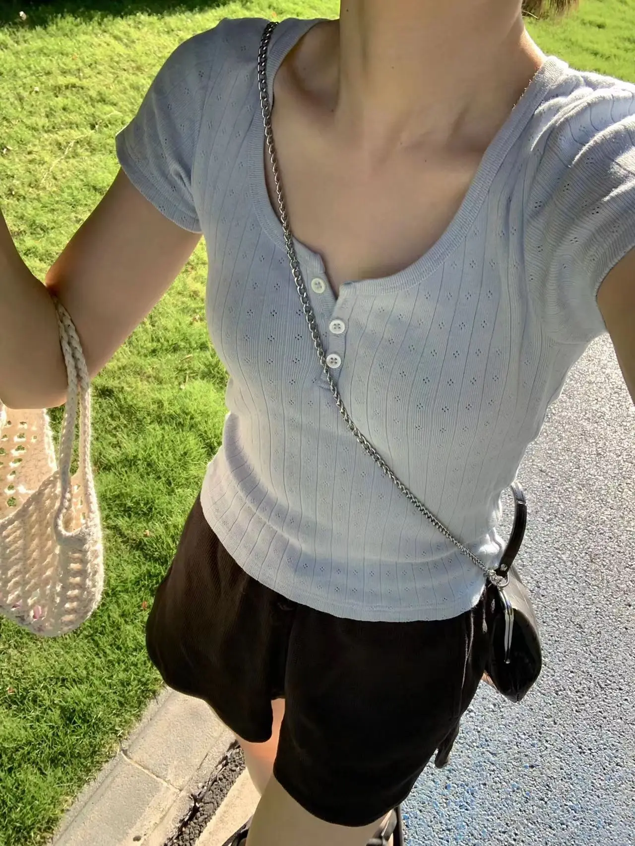 

Brandygirl трикотажная футболка из чистого хлопка ort Sve женская летняя облегающая футболка с открытым кардиганом дышащая влажная ng