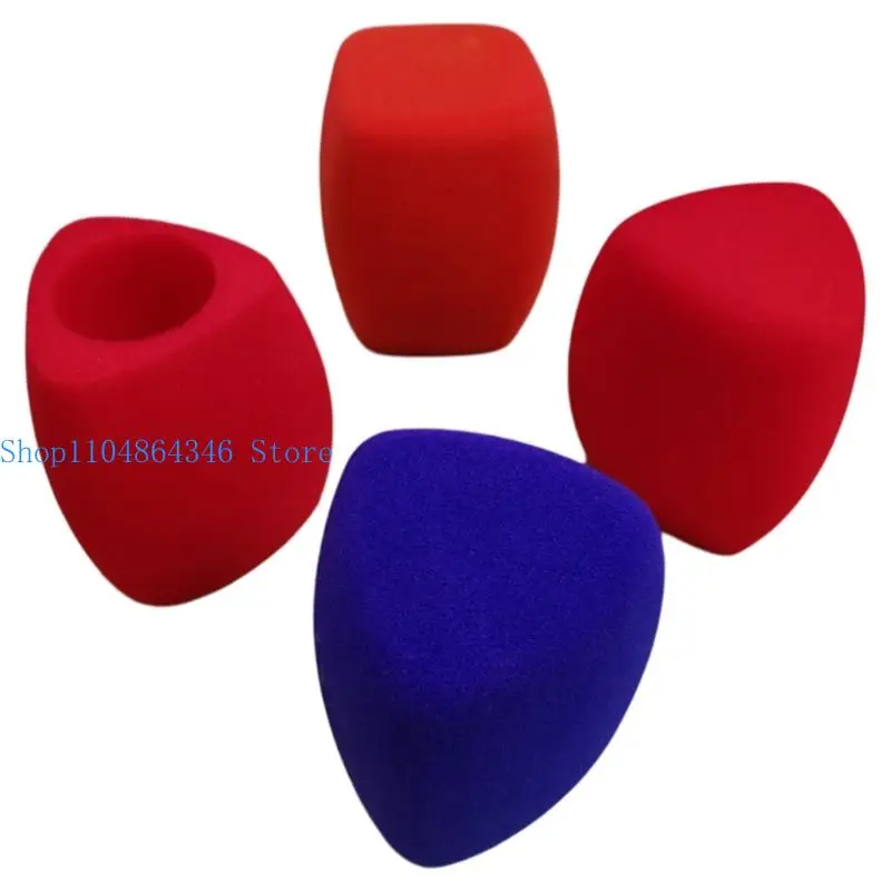 Portable Microphones Sponges Cover High Density Triangular Foam Studio Recording Noise Cancelling Vibration Dampening