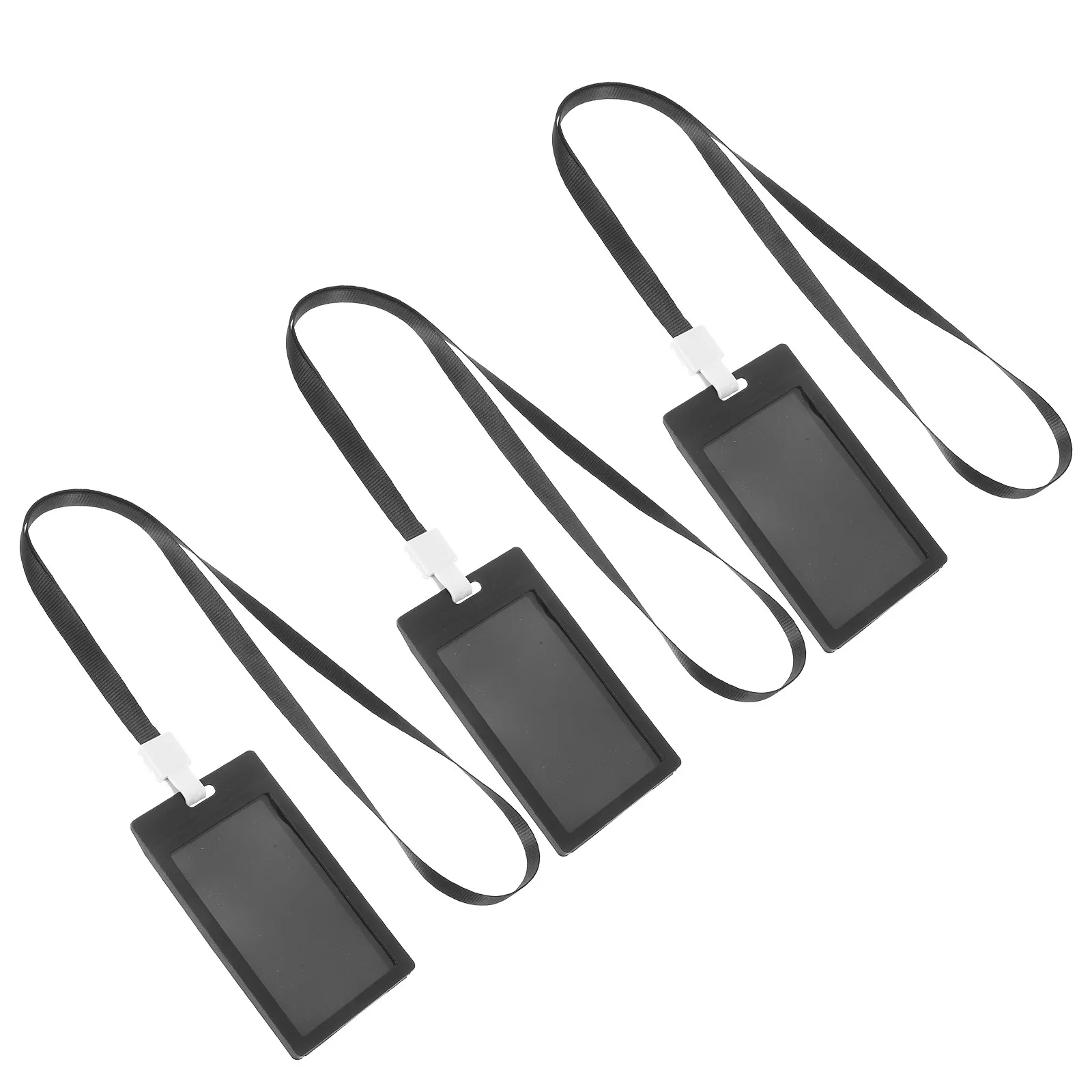 BUTIFULSIC 3 مجموعات حامل شارة شفافة مع الحبل لبطاقة الهوية غطاء اسم كروز لعبة البوليستر حامل كليب #2