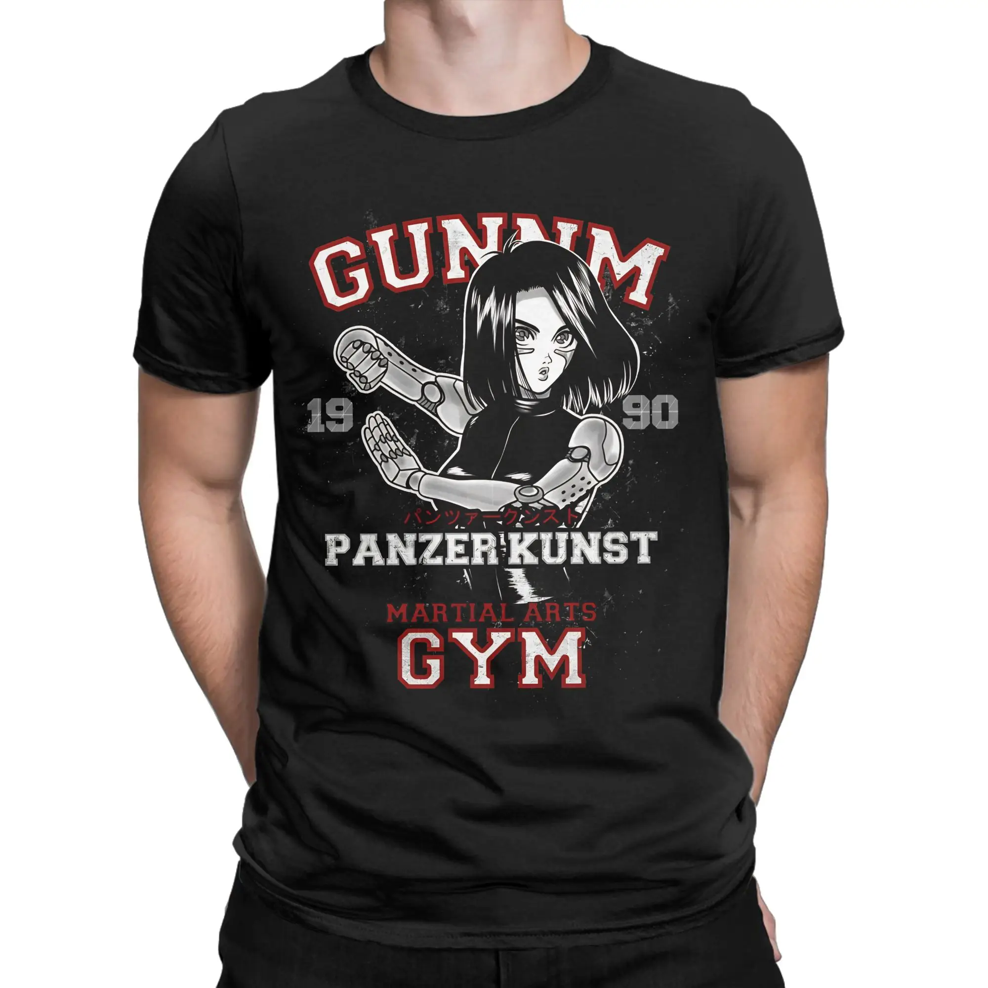 Futuristic Warrior Classic Battle Angel Alita Novelty 100% Cotton T-Shirt Tops Tees For Men