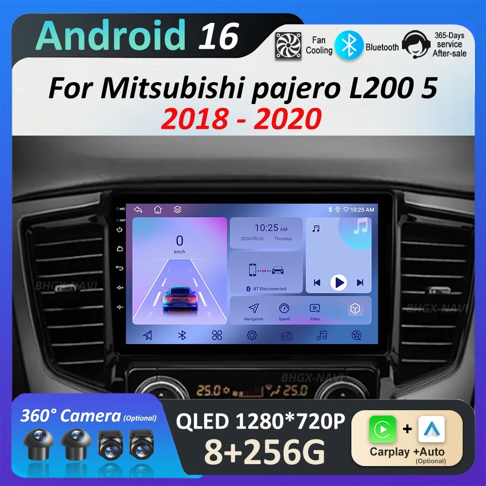 

Система Android 16 для Mitsubishi Pajero L200 5 2018-2020: Автомобильное радио, видеоплеер, мультимедиа, GPS, 4G, Bluetooth, WiFi, автоинструменты