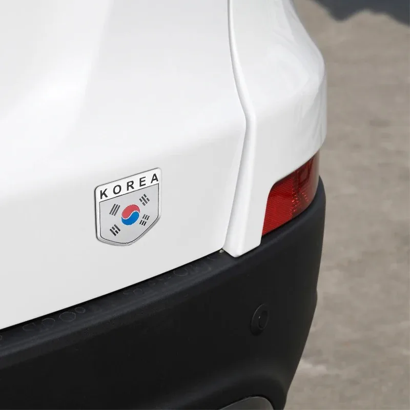 خريطة ثلاثية الأبعاد للألمنيوم الكوري الوطني ، شارة تصميم دراجة نارية للسيارة ، شارة شعار ، ملصق لهيونداي ، كيا ، KN ، سانج يونغ ، إكسسوارات