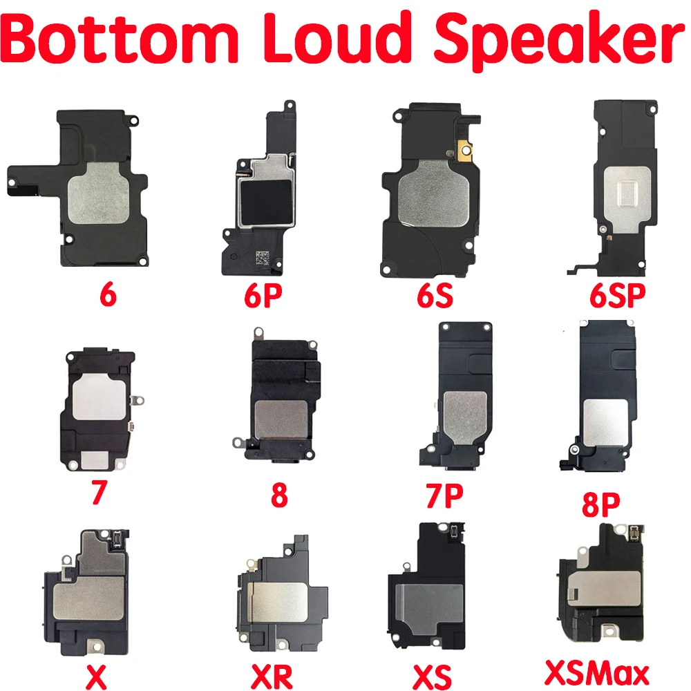 Loud Speaker Buzzer Sound For iPhone 6 6P 6s 7 7P 8 Plus X XR XS Max Loudspeaker Bottom Ringer RingtoneRepair Replacement