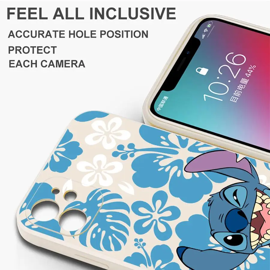 حافظة لهاتف سامسونج جالاكسي S23 S21 Plus S24 FE S22 Ultra S20 S25 Edge Note 20 10 Ultra Soft Cover Disney Stitch Cute