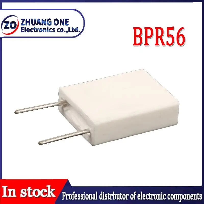 10pcs BPR56 5W 0.1 0.15 0.22 0.25 0.33 0.5 ohm Non-inductive Ceramic Cement Resistor 0.1R 0.15R 0.22R 0.25R 0.33R 0.5R