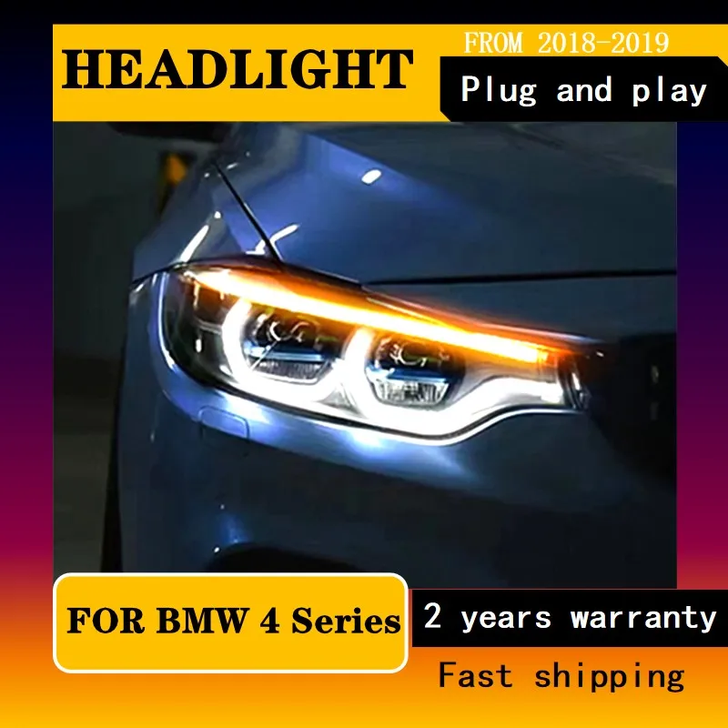 

Car Styling for BMW F32 Front Light 2013-2019 F36 Headlight 4 Series M4 425I F82 Headlamp DRL Turn Signal Low High Beam Projecto