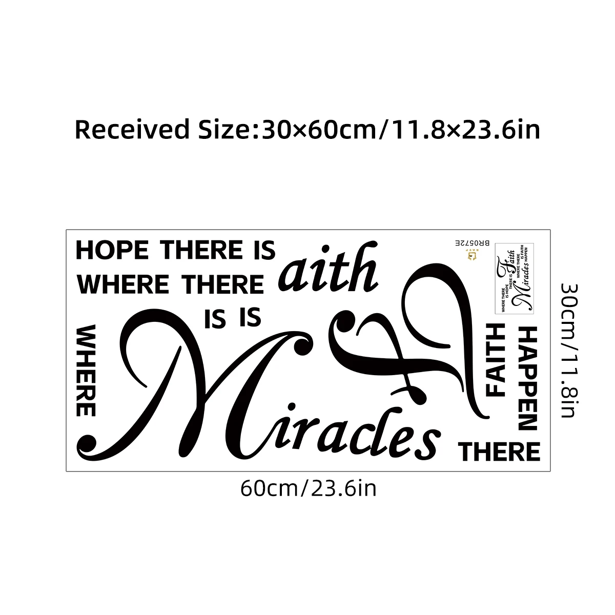 Encouraging English Words Wall Stickers for Living Room Background Bedroom Decoration Wall Decals Home Decor