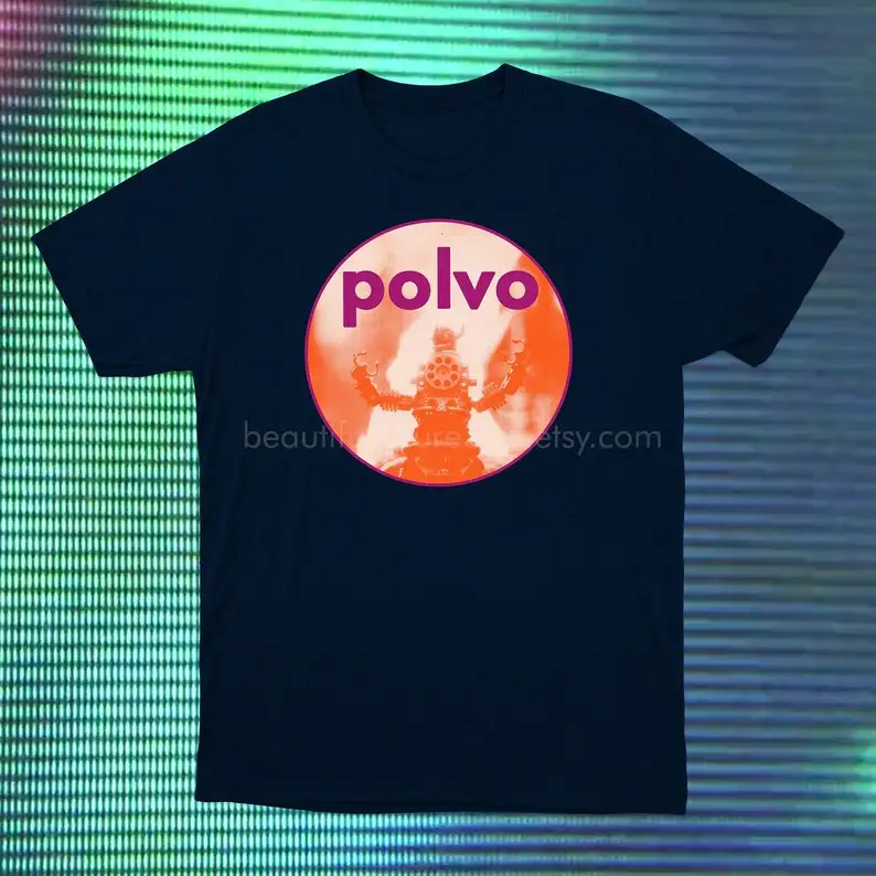 Polvo Tshirt Post Hardcore Emo Men T-shirt Summer Cotton Short Sleeve O-Neck Men's T-Shirt