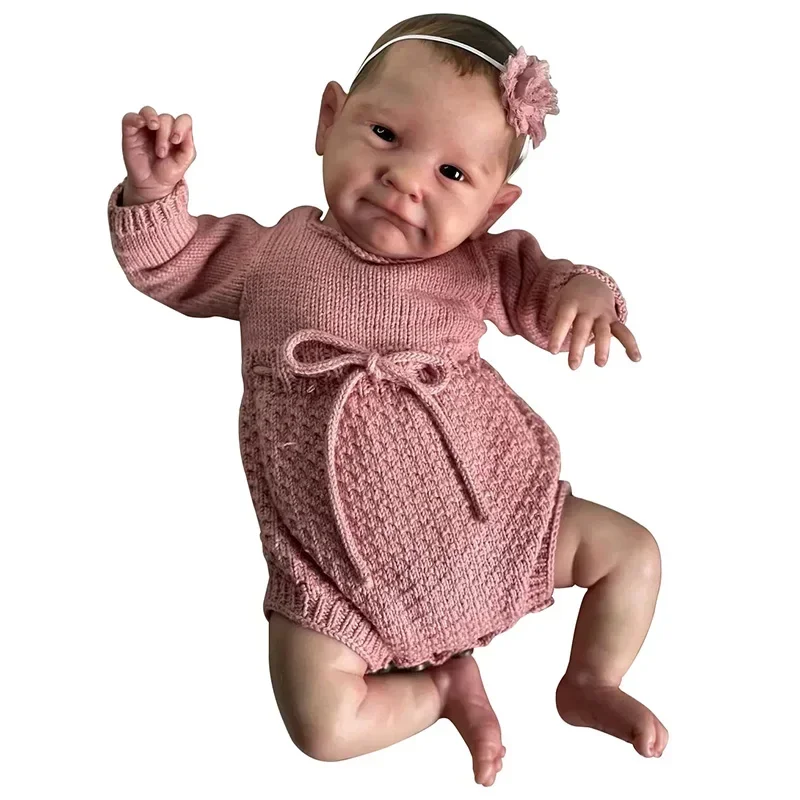 

49cm Reborn Baby Doll Charlie with Visible Veins Muñecas Bebes Reborn Handmade Art Dolls