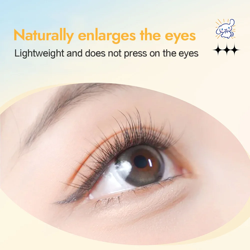 12 رموش صناعية خالية من الغراء من سلسلة زودياك 0.05 ملم رموش صناعية مجزأة ذاتية اللصق على شكل حرف C