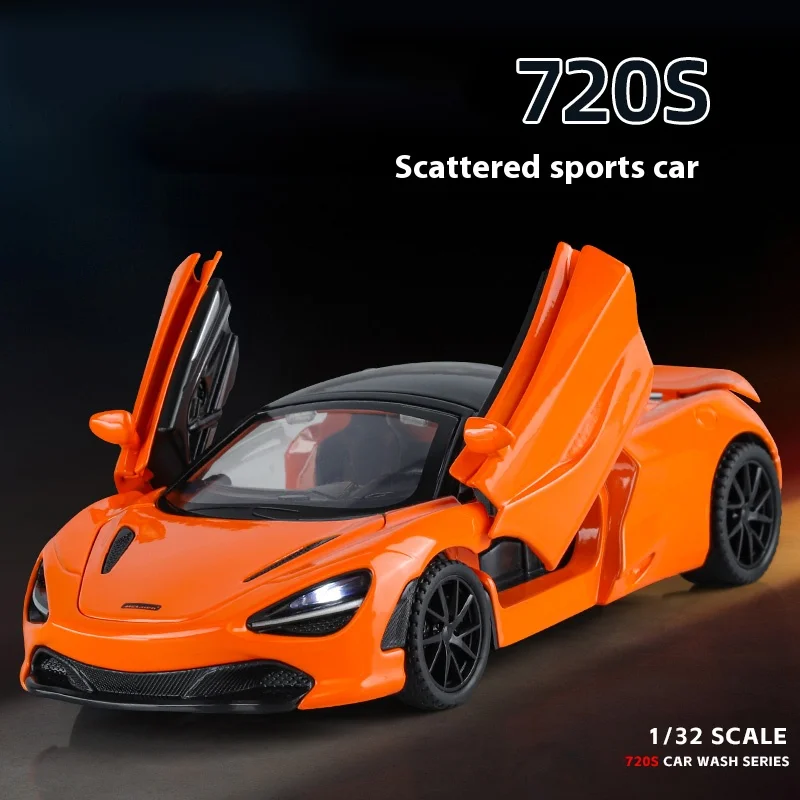 

1:32 McLaren 720S суперкар из сплава, модель автомобиля, литье под давлением и игрушечные транспортные средства, игрушечная модель автомобиля, коллекция моделирования