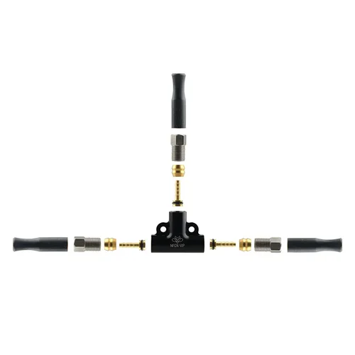 Imagen 2 del producto Freno hidráulico de triciclo, aleación de aluminio de tres vías, uno a dos, conector de modificación de accesorios, tubo de aceite, distribución, ciclismo en carretera