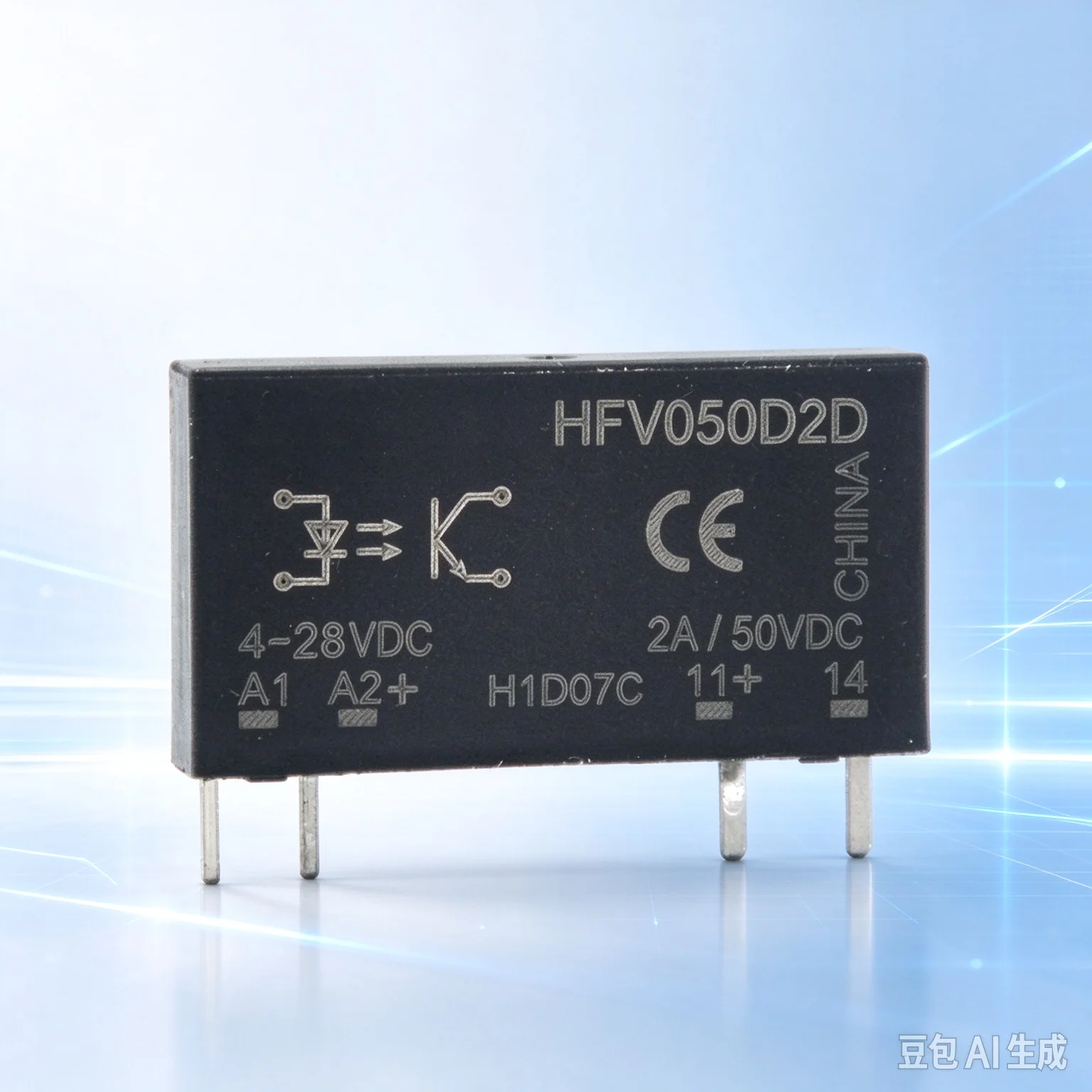 for HFV050D2D Ultra-thin Solid State Relay DC24V 12V DC Control DC AC 2A 5A  5pcs