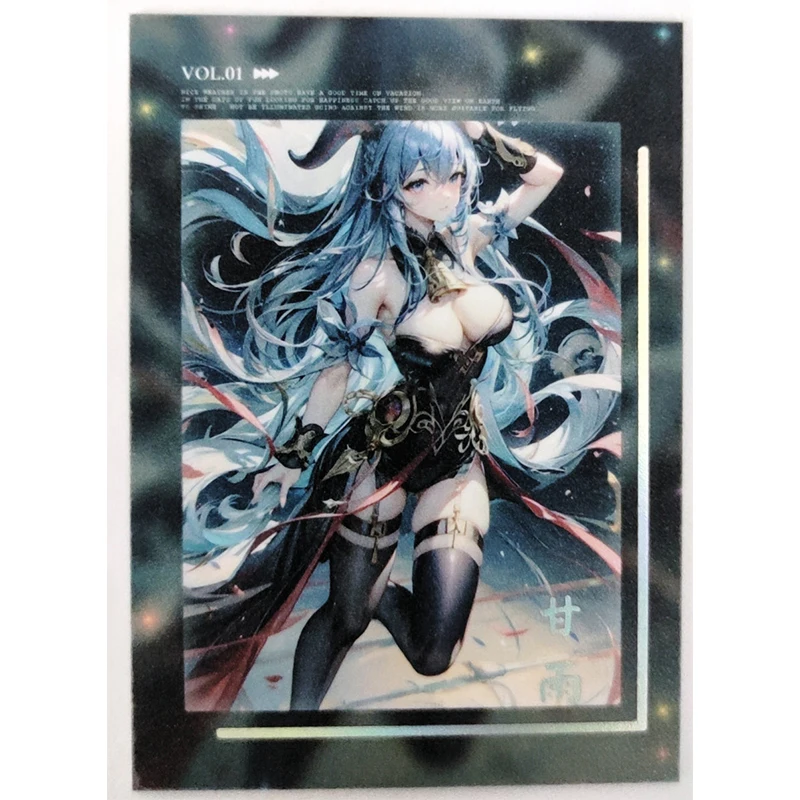 Anime Goddess Story Ganyu Yae Miko Kanroji Mitsuri Nicorobin Raiden Shogun Collectible Cards Christmas Birthday Gifts Game Toys