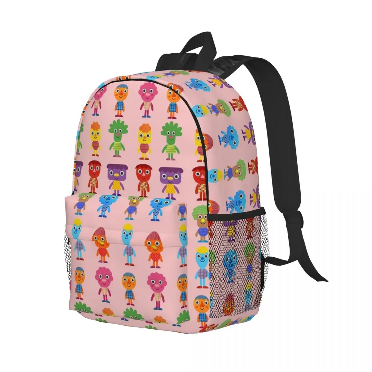 

Noodle And Pals Backpack Student Boys Girls BookBag Kids School Bag Laptop Shoulder Bags for Men Women