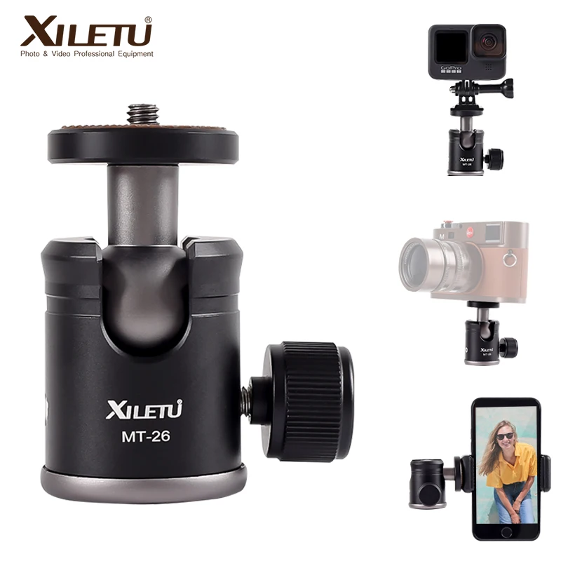 XILETU MT26 Metal Mini Ball Head 1/4\