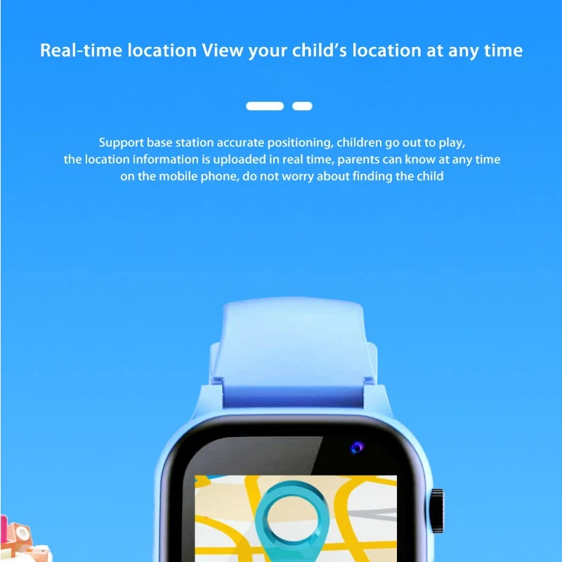 Lenovo Kids Smart Watch 4G SIM Multifunctional Waterproof SOS GPS Location Camera Call Sim Card Child Gifts Sports Digital Watch