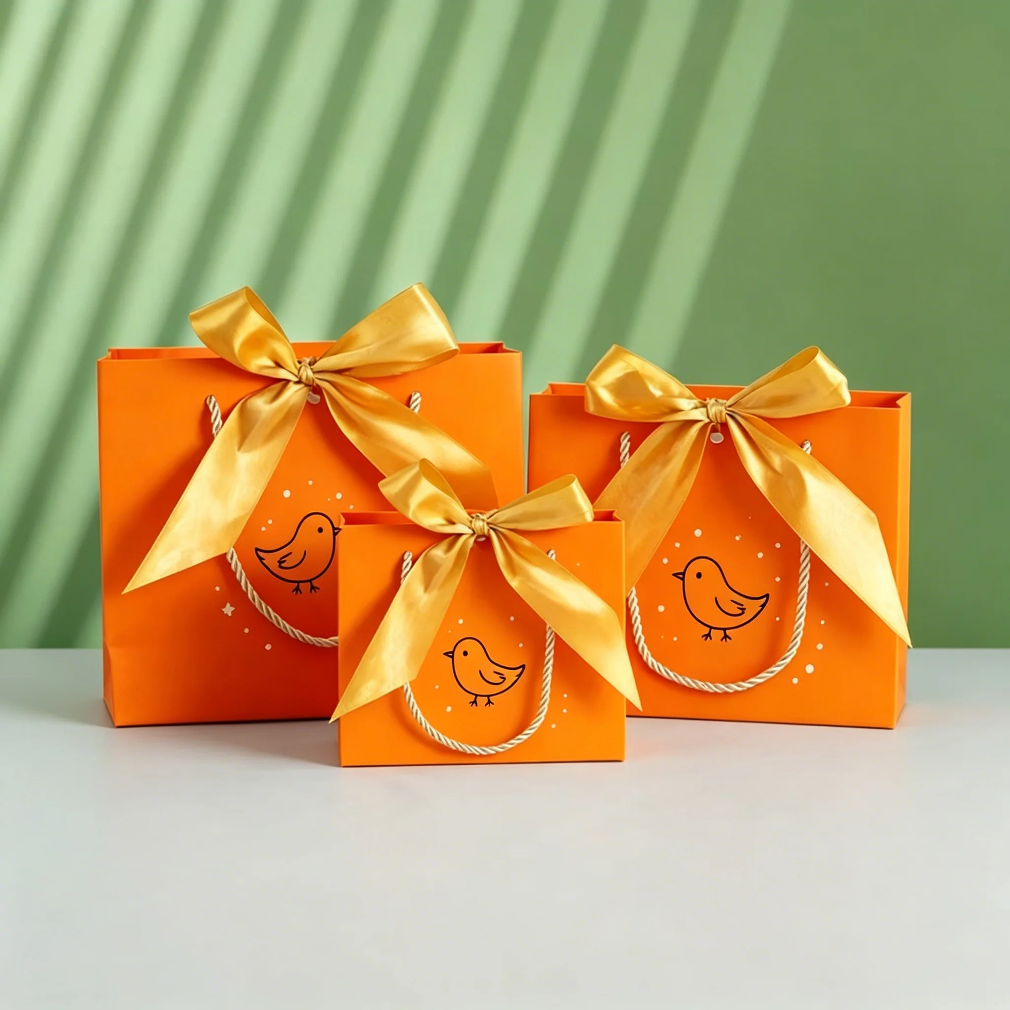 

Customized Logo Paper Tote Bags Gift Portable Packaging Bag For Weddings Birthday Parties Jewelry Boxes With Gold Bow Threads