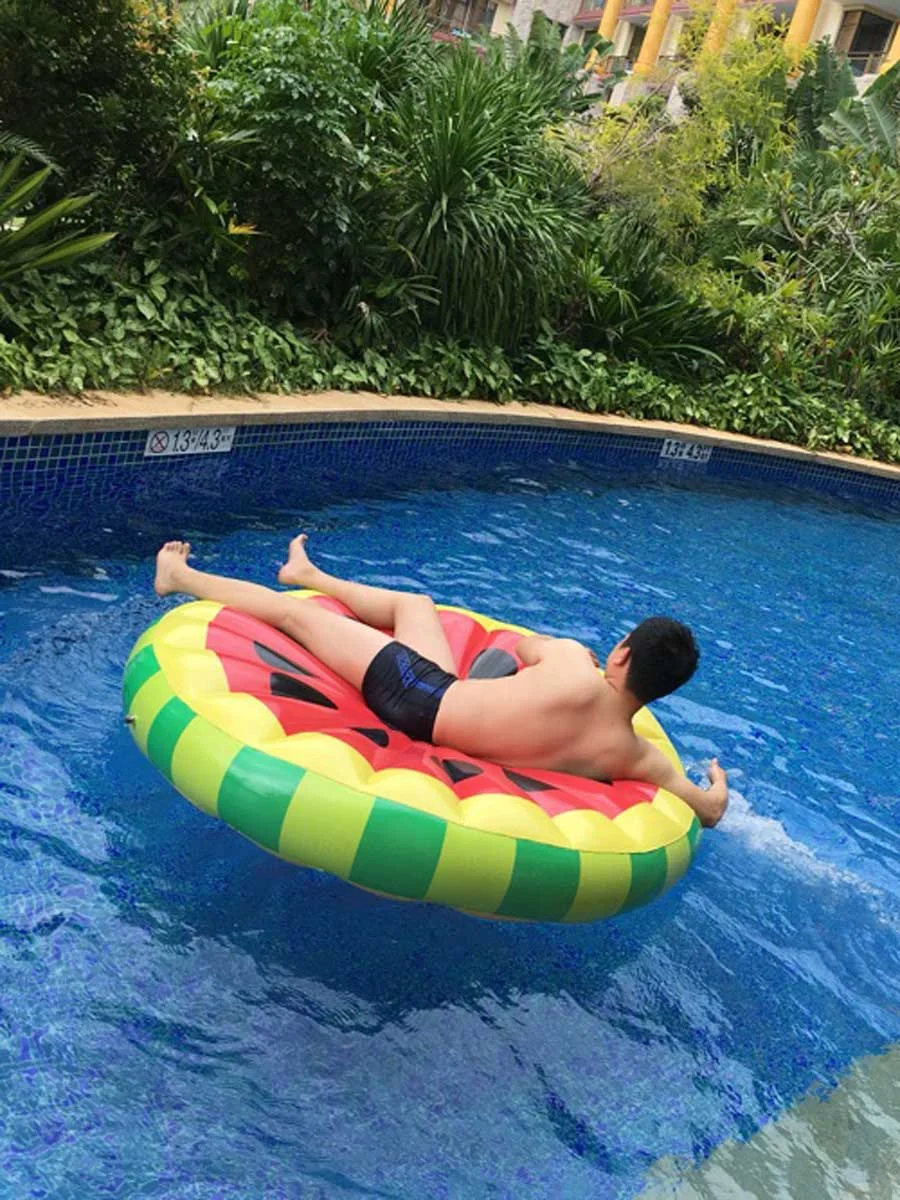 

Water floating mat, swimming floating bed,watermelon round inflatable mat, emon floating board, sea floating supplies