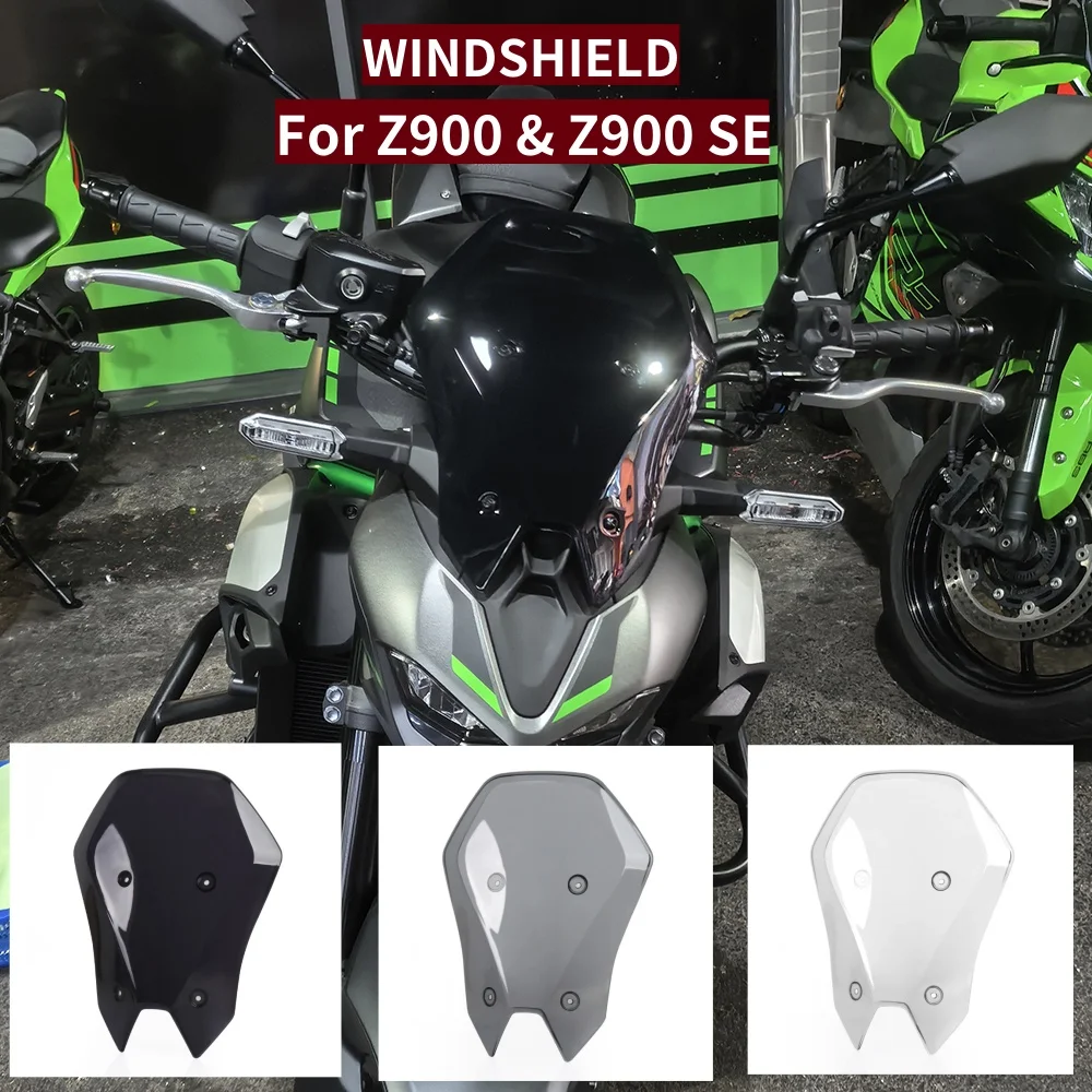 

Подходит для Kawasaki Z900 Z 900 SE z900 2025, мотоциклетный туристический козырек на лобовое стекло, двойной пузырьковый ветровой дефлектор, аксессуары