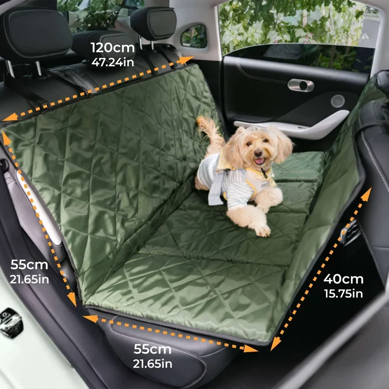 Waterproof Dog Car Seat Cover Pad Double-sided Fabric Kennel Pet Supplies Travel