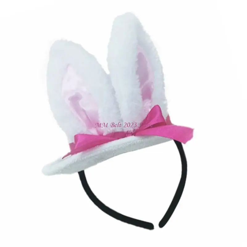 49ME อีสเตอร์กระต่ายหู Headband คอสเพลย์เครื่องแต่งกาย Hairhoop สำหรับกิจกรรมโรงเรียน Masquerades Headwear Roleplay สาวอะนิเมะ