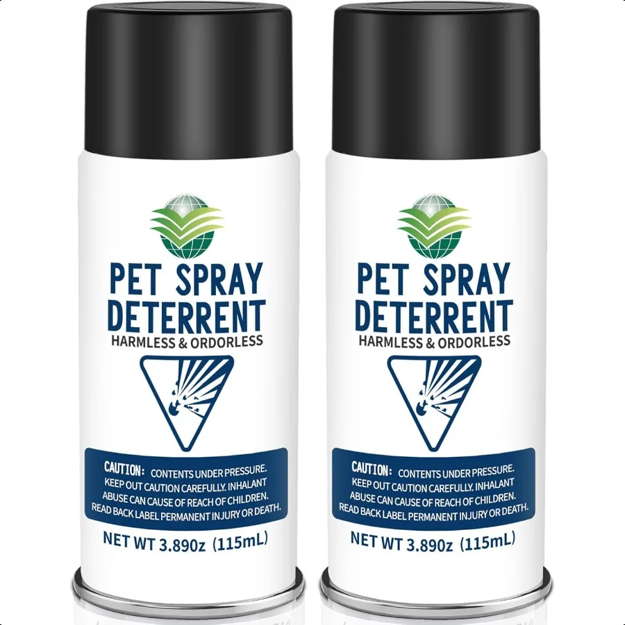 

Cat Spray Deterrent System Pet Deterrent Device Refill CATSSS Refill [ 7.78Oz 2 Pack ] Safe for Cats Dogs Motion Activated Pet