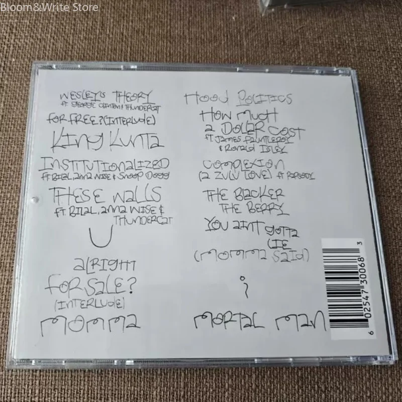 Rap Kendrick Music CD To Pimp a Butterfly Album Alright Music Record  Walkman Car Soundtracks Box Party Music Gifts