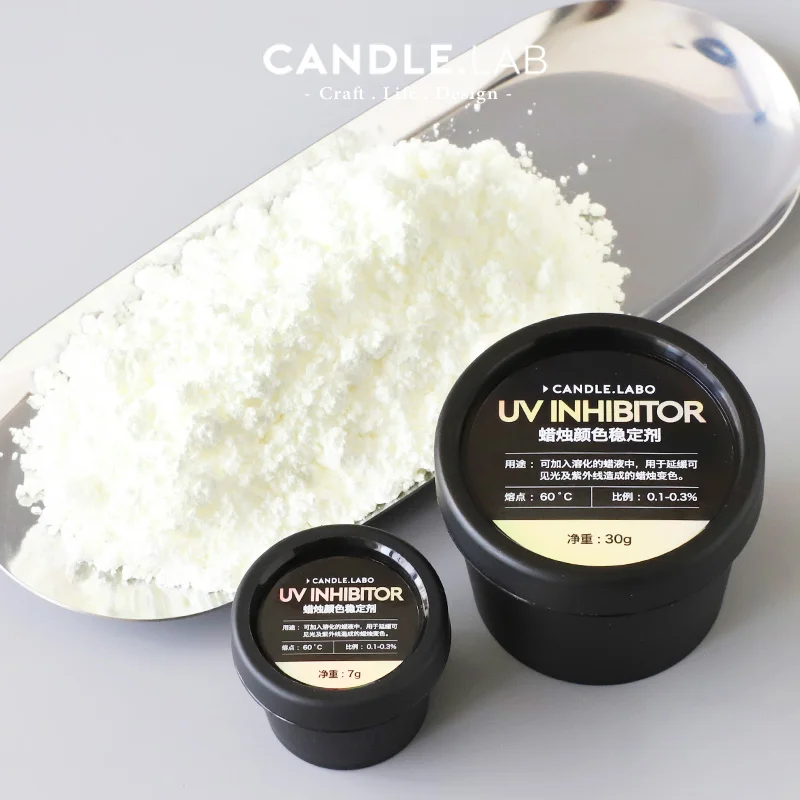 30g Candle Color Stabilizer 60℃ Anti-ultraviolet Anti-fading Delay Visible Light UV Rays Caused By Candle Discoloration