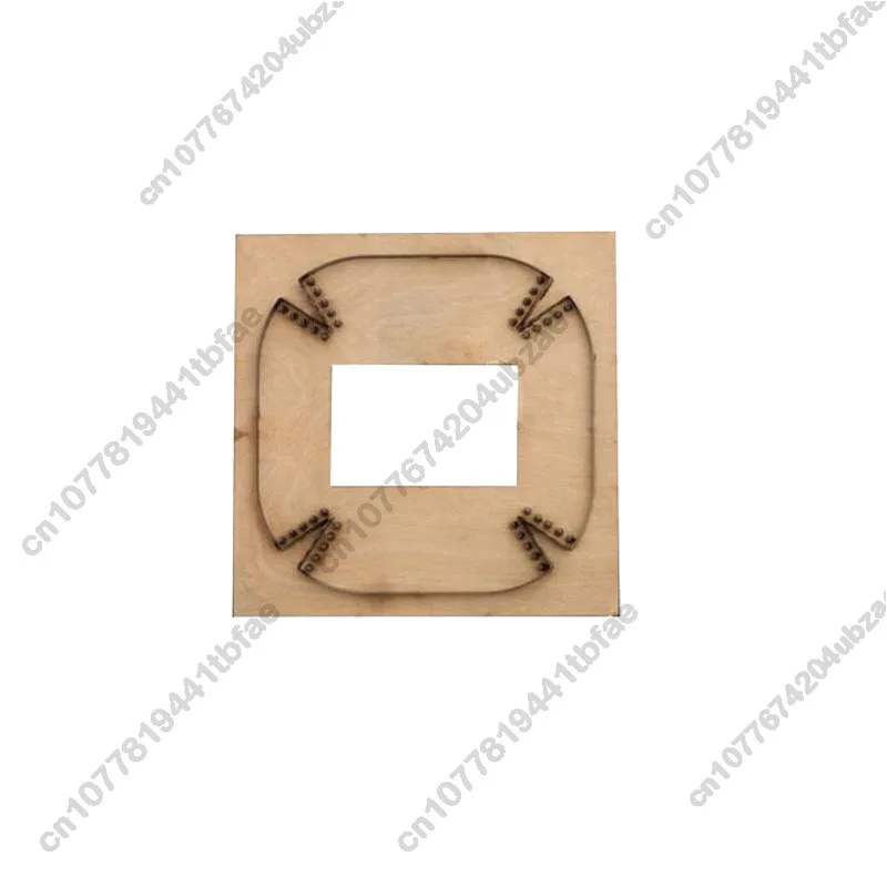 DIY handmade leather craft tools 125x125MM leather storage tray cutting die Japanese steel blade with sewing hole punch
