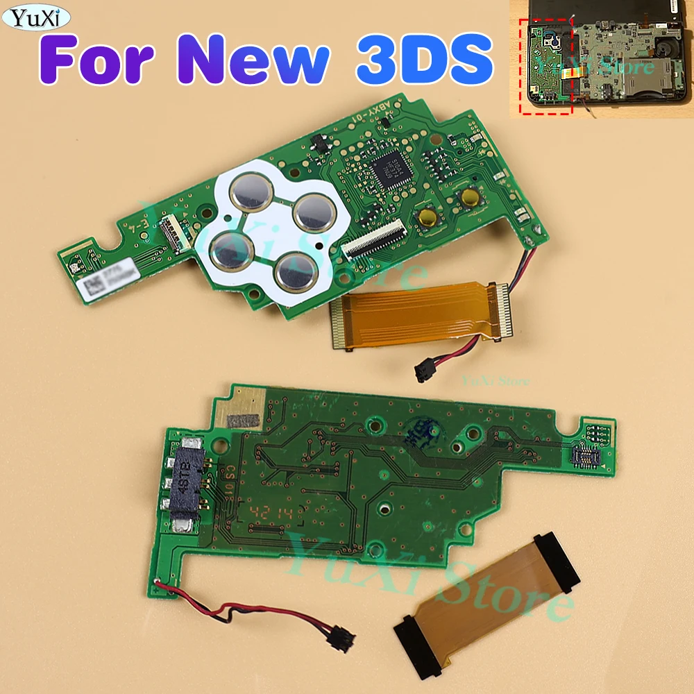 

Original Power Switch Board For NEW 3DS ABXY Keypad Button Function Board ON OFF Key Metal Dome Conductive Film Sticker Repair