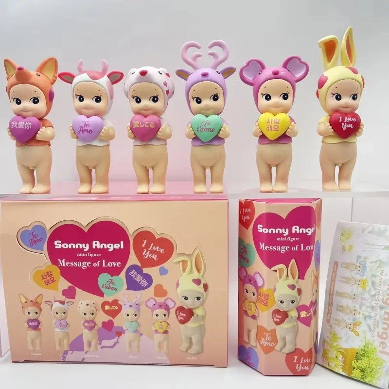 

Sonny Angel Mini Figures - Series I Love You Blind Box Set of 6 Blind Box Toys Fan Surprise Birthday Gifts Collectible Dolls