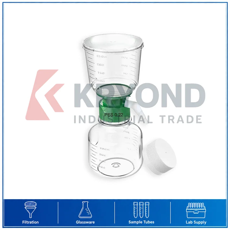 Vacuum Filtration Bottle Set Laboratory Membrane Filter System 250ml 500ml 1000ml PES Filter 0.22μm 0.45μm Chemical Filtration
