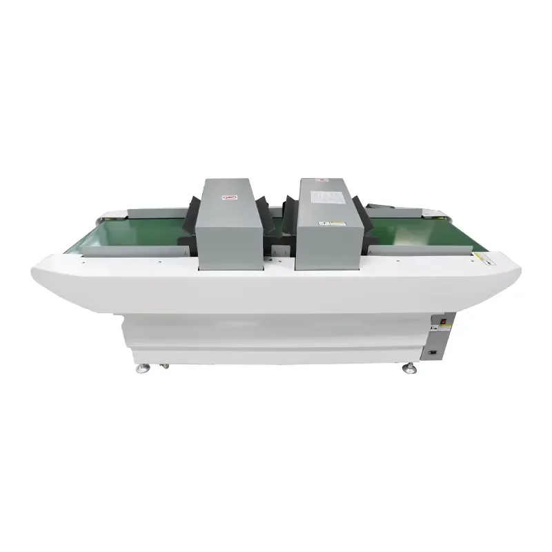 Conveyor Belt Double Probe Sewing Metal Detector for Fabric Garment Shoes Apparel Textile Industry