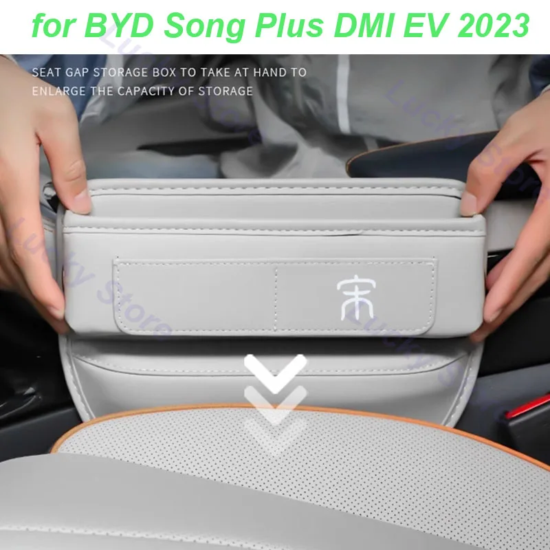 

Car Seat Slot Storage Box Bag for BYD Song Plus DMI EV 2023 Compartment Interlayer Storage Cover Interior Accessories