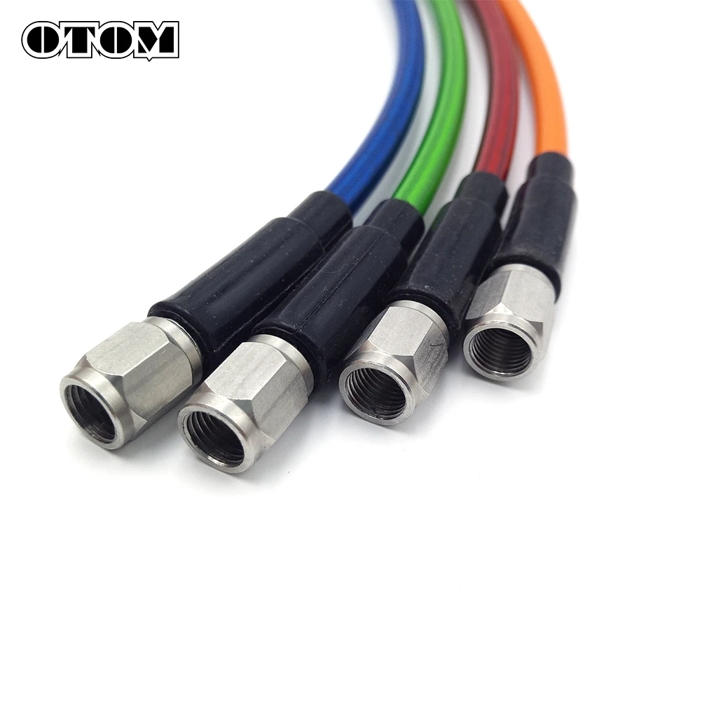 Universal Motocycle Front Brake Hose Line For KTM HONDA YAMAHA Steel Braking Pump Caliper Cable Banjo Fitting90°/28°/10° Elbows