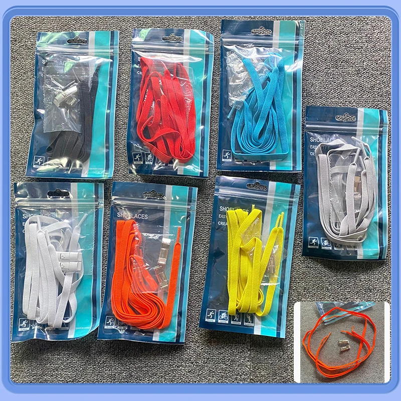 Xiaomi Youpin Shoelaces Without Ties Shoe Laces Press Lock Shoelace 8MM Widened Elastic Laces Sneakers Flat for Shoes Accesories