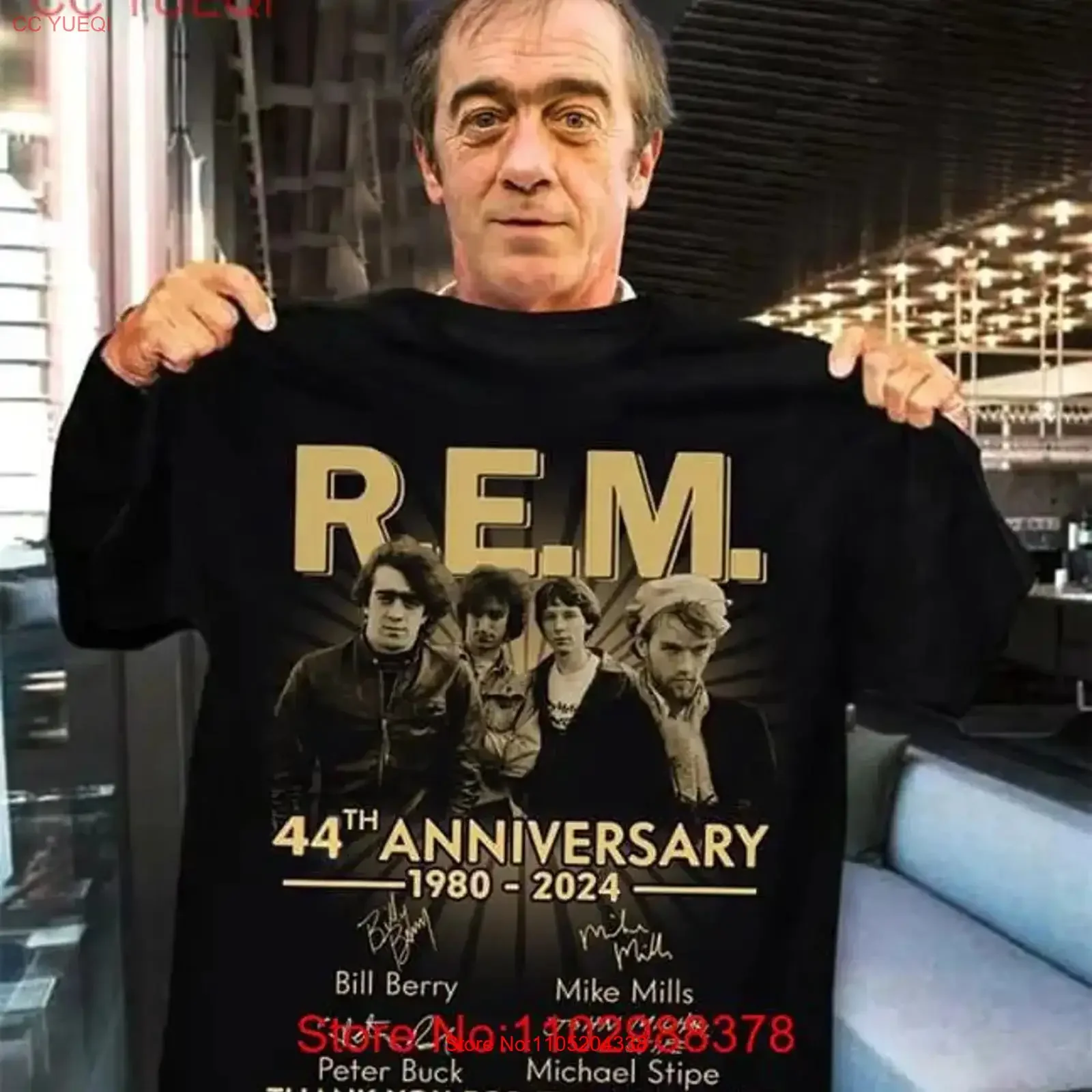 R E M 40th Anniversary 1980 2024 Thank You For The Memories T Shirt IM099 vintage Washed Soft Casual fashion Stretched homme