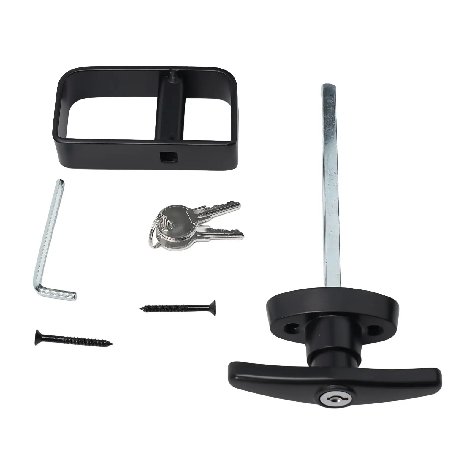 Secure T Handle Lock Set For Shed Door Lock with 2 Keys Rust resistant Suitable for Small Buildings and Structures