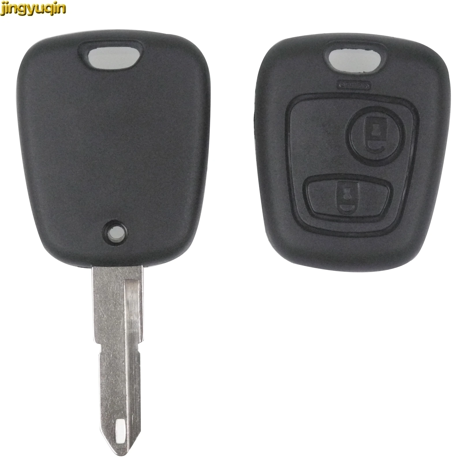 

Jingyuqin 2 Buttons Remote Blade Car Key Case Shell Controller Replacement for peugeot 206 Citroen NE73 Key Fob car accessories